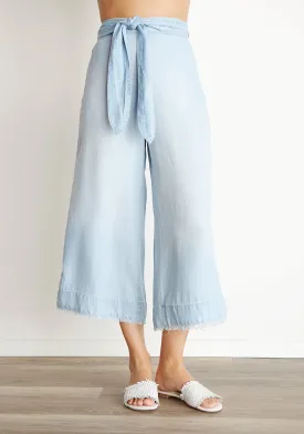 Bella Dahl - Side Seam Piping Crop Wide Leg Pant Highland Wash