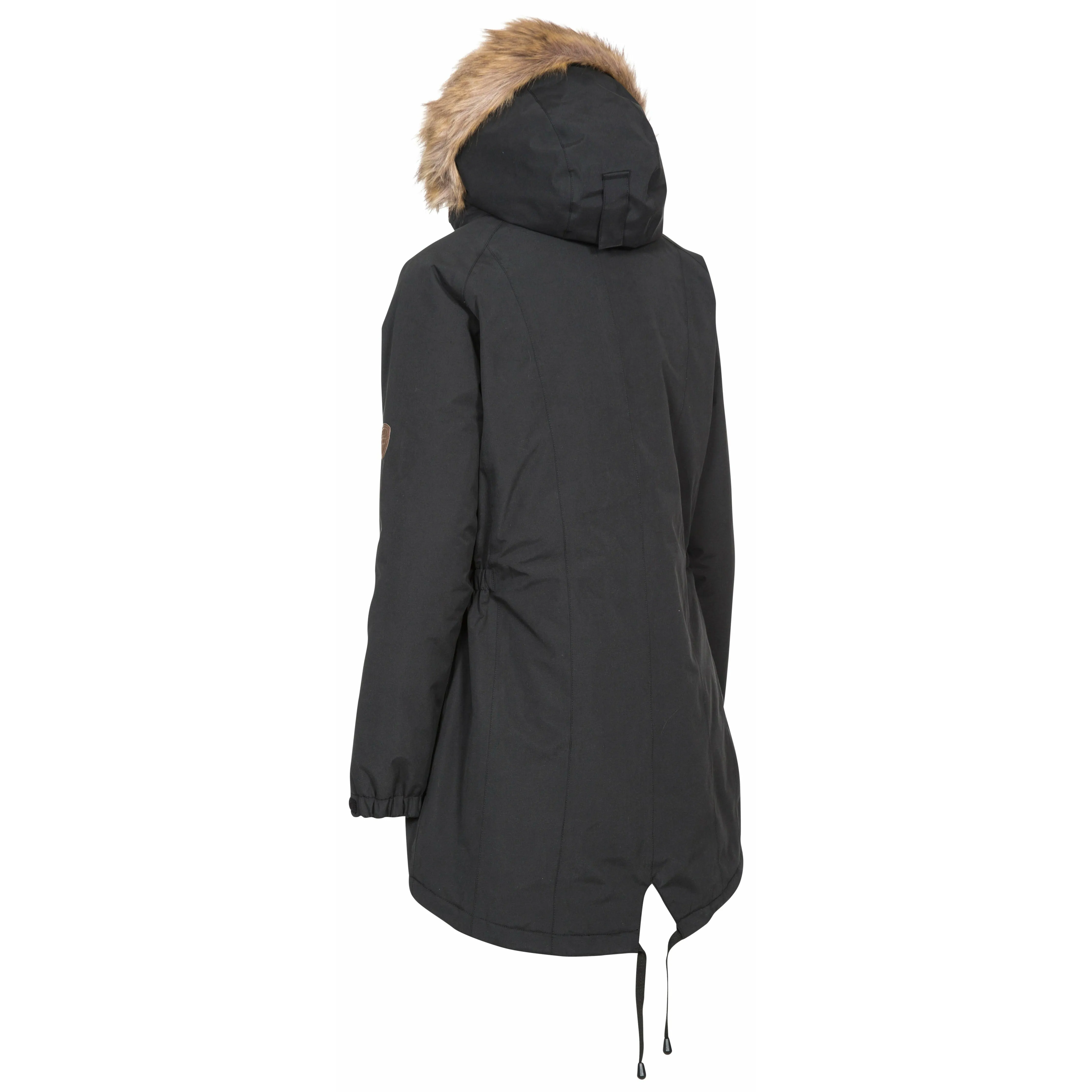 Celebrity Women's Waterproof Padded Longer Length Parka Jacket in Black