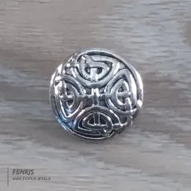 Celtic Buttons Silver Knot Work Set of 8