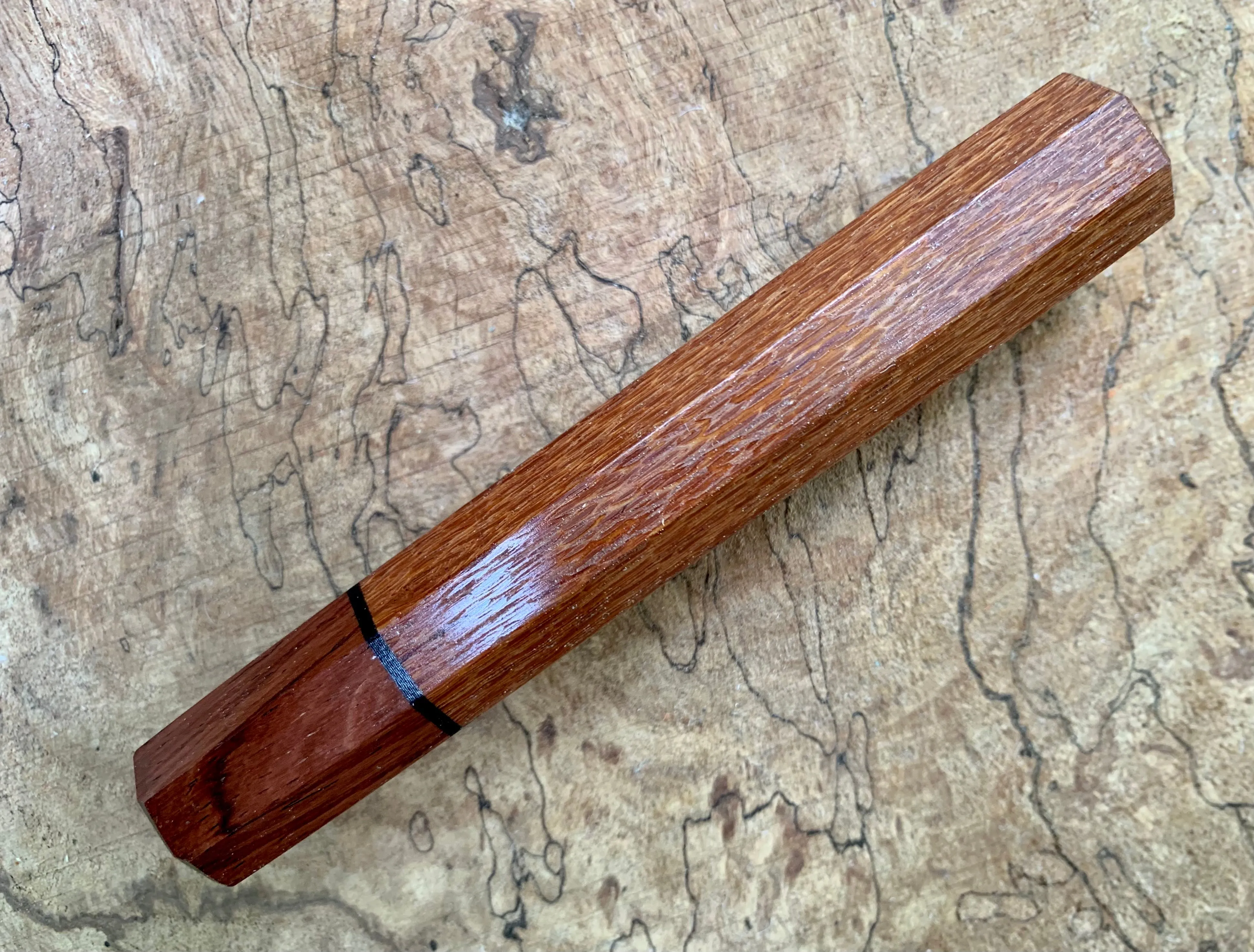 Custom Japanese Knife handle (wa handle) - Leopard wood