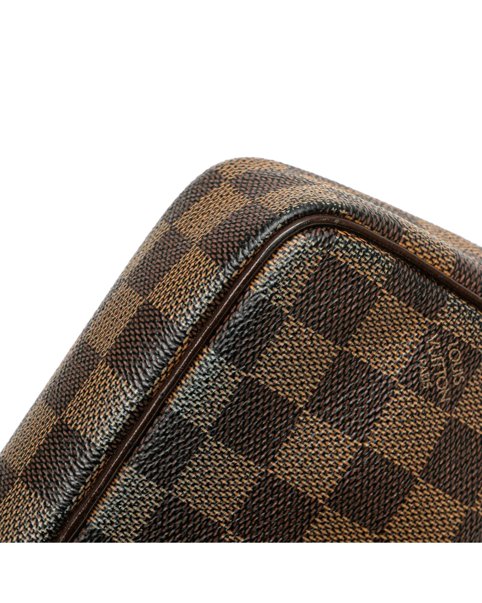 Damier Canvas Pochette with Multiple Pockets and Zip Closures