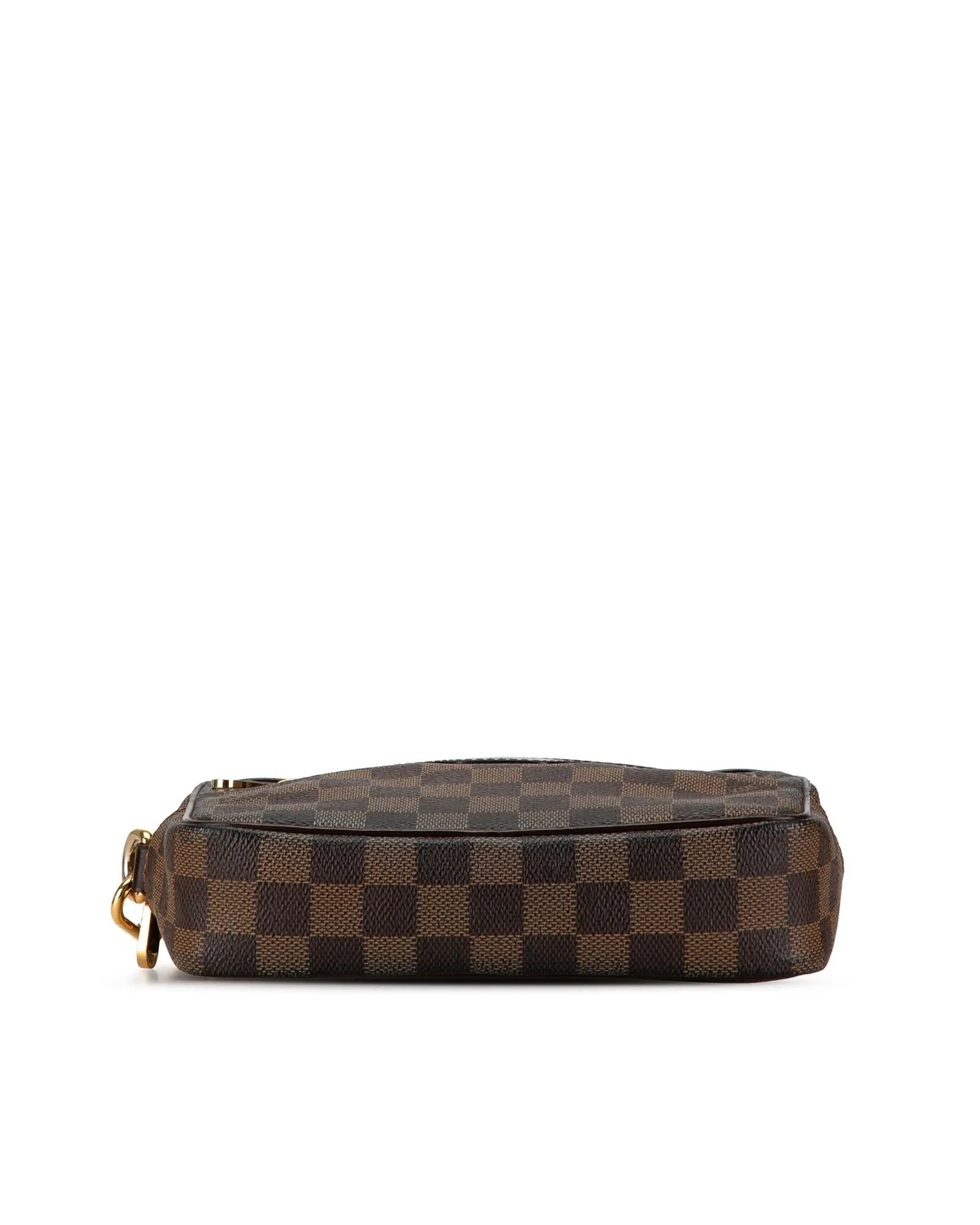 Damier Canvas Pochette with Multiple Pockets and Zip Closures