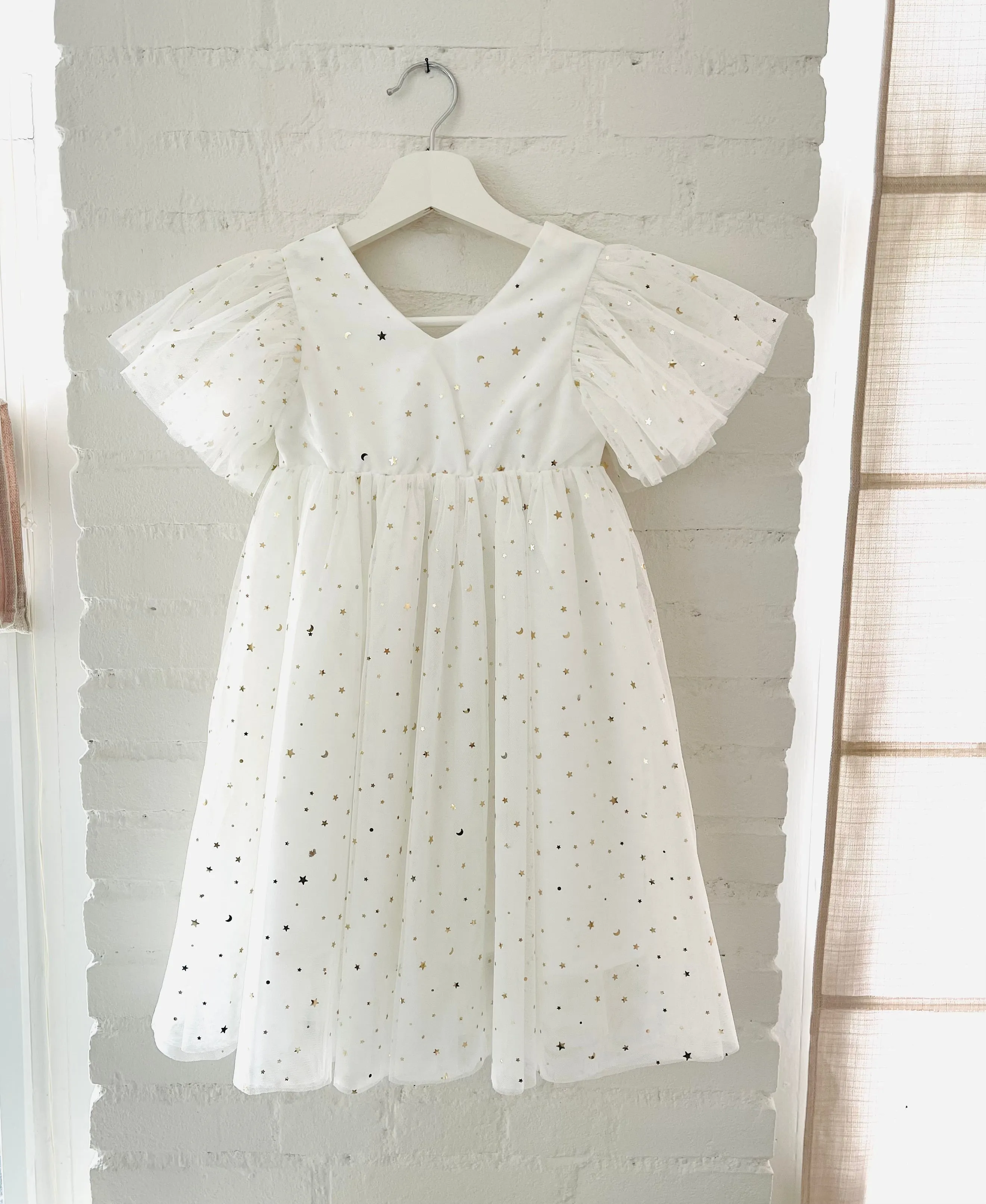 DOLLY ® STARS & MOON ⭐️ 🌙 TULLE PRINCESS DRESS white