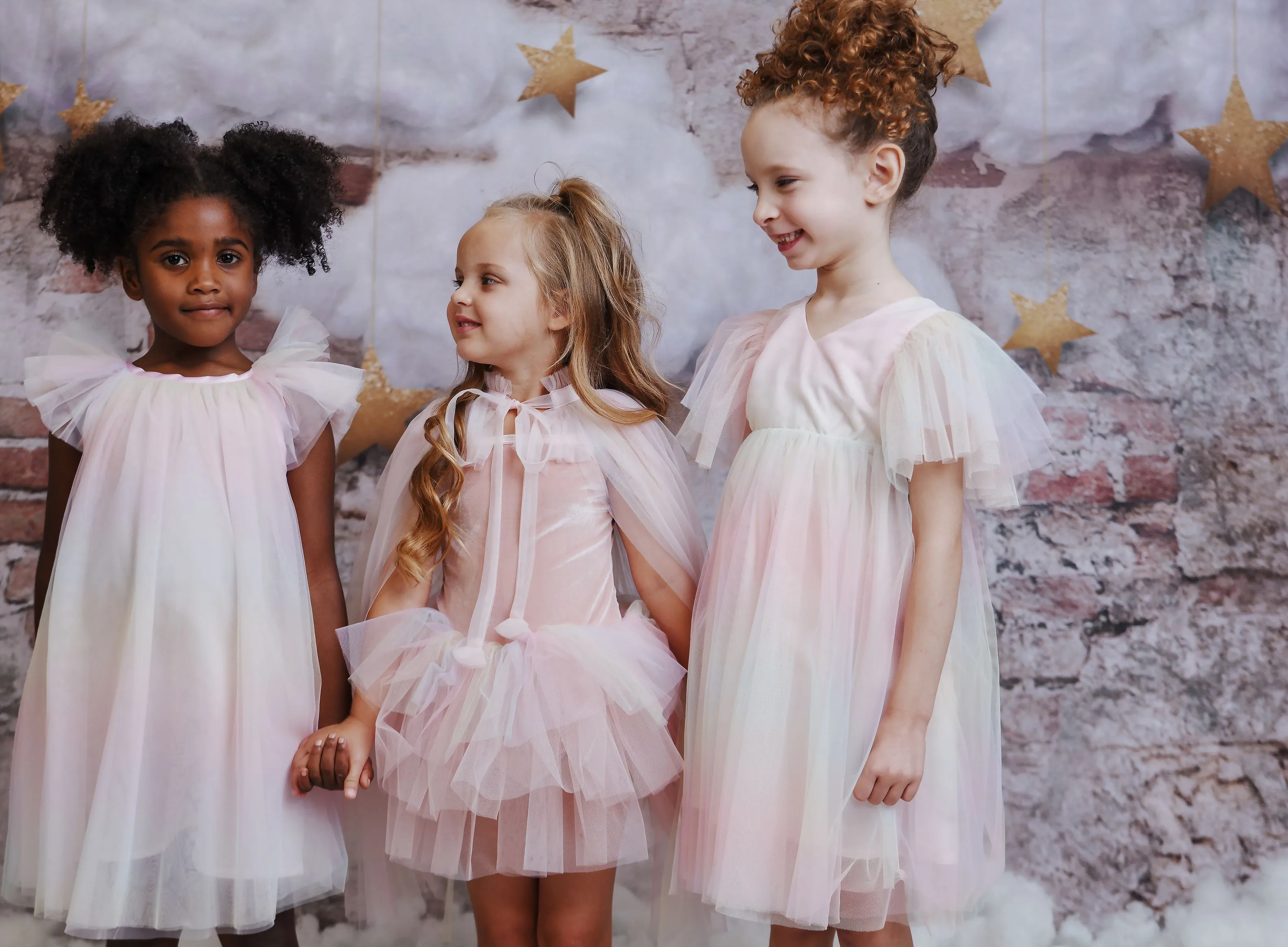 DOLLY® UNICORN RAINBOW PASTELS 🦄 🌈 TULLE PRINCESS DRESS ballet pink