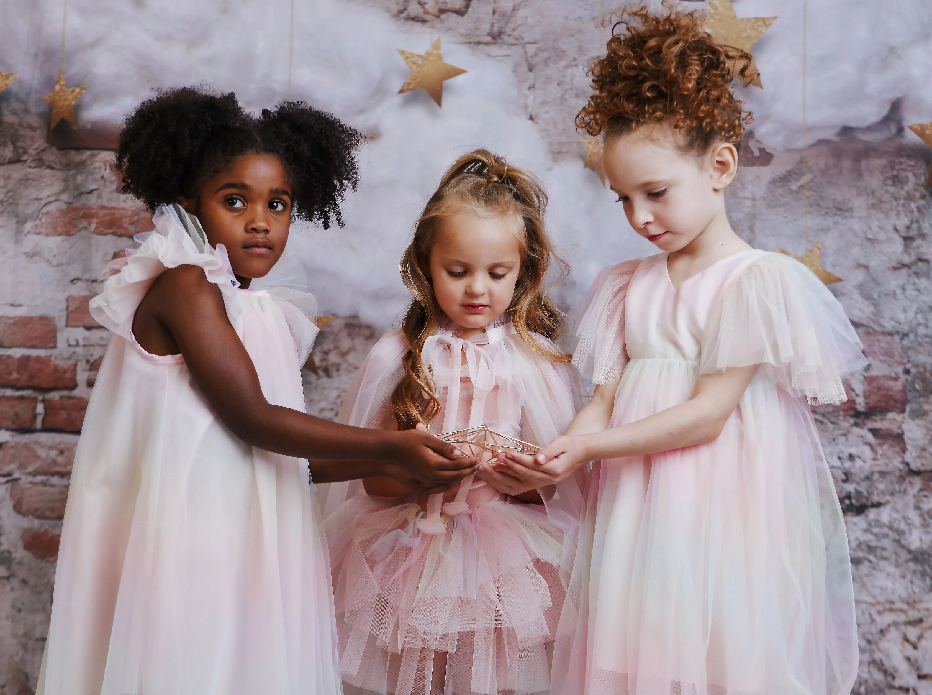 DOLLY® UNICORN RAINBOW PASTELS 🦄 🌈 TULLE PRINCESS DRESS ballet pink