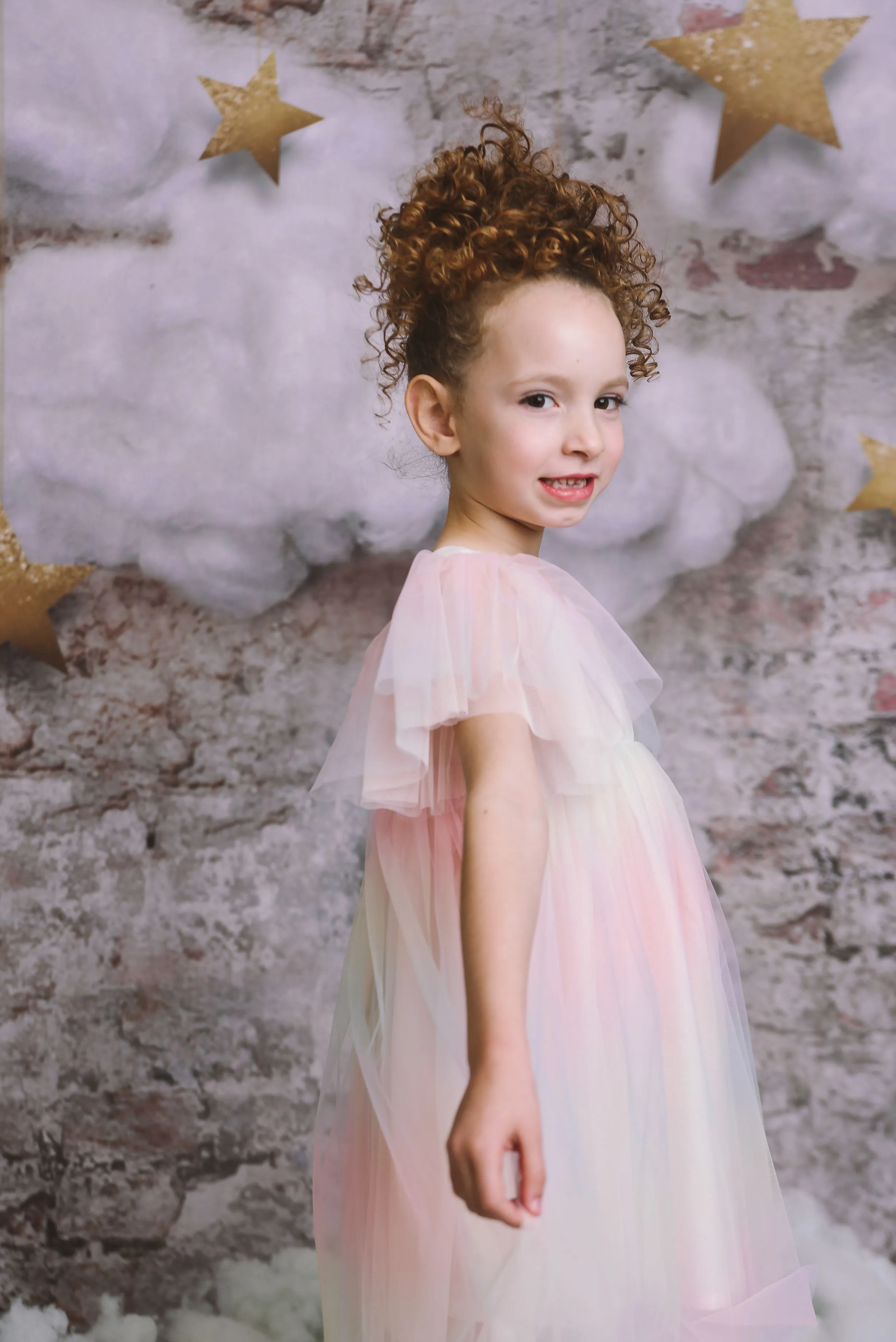 DOLLY® UNICORN RAINBOW PASTELS 🦄 🌈 TULLE PRINCESS DRESS ballet pink