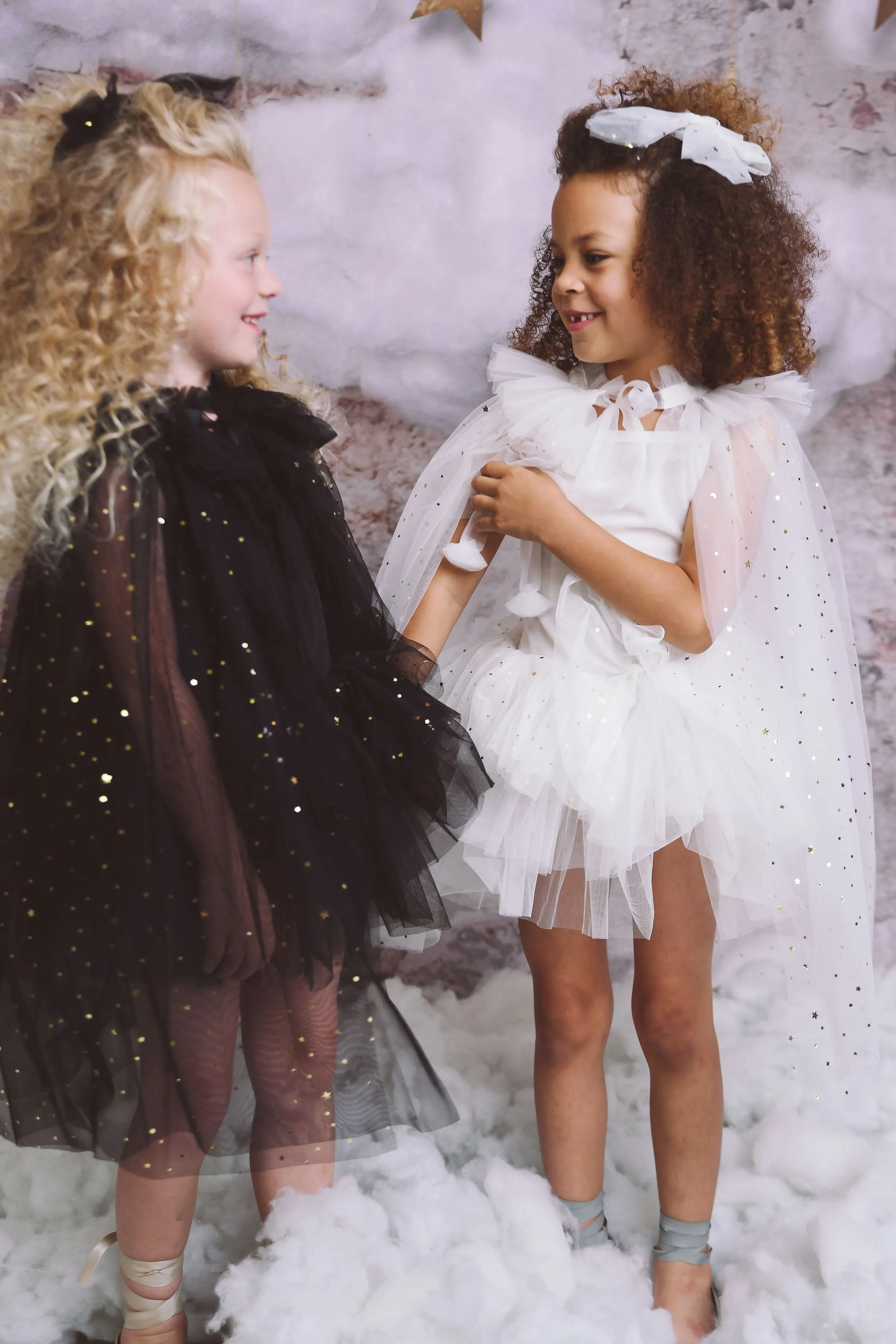 DOLLY® VELVET LEOTARD ROMPER TUTU DRESS STARS & MOON ⭐️ 🌙 TULLE white