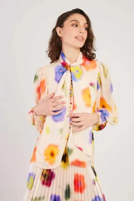 Federica Blouse - Ecru Multi