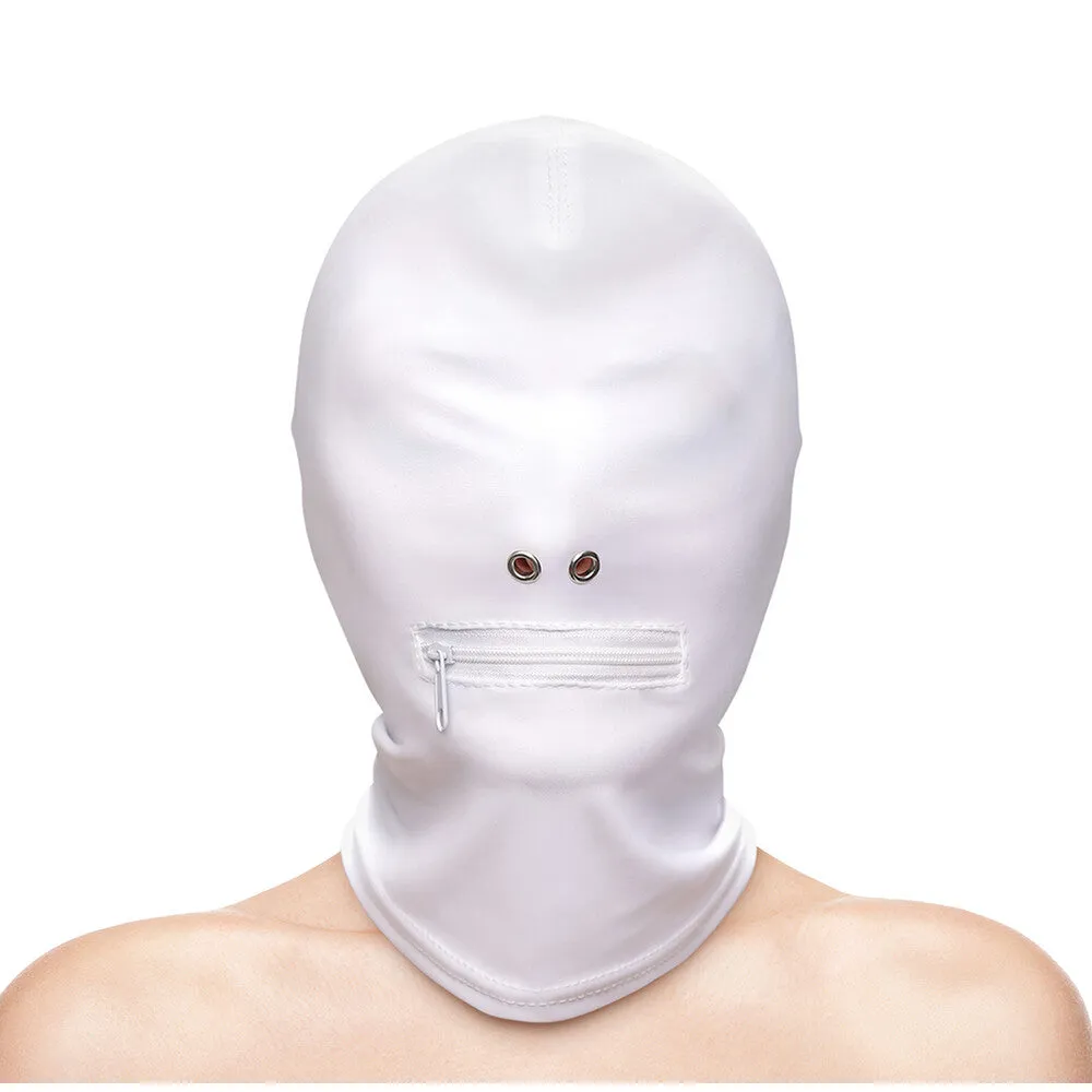 Fetish and Fashion Zipped Mouth Hood