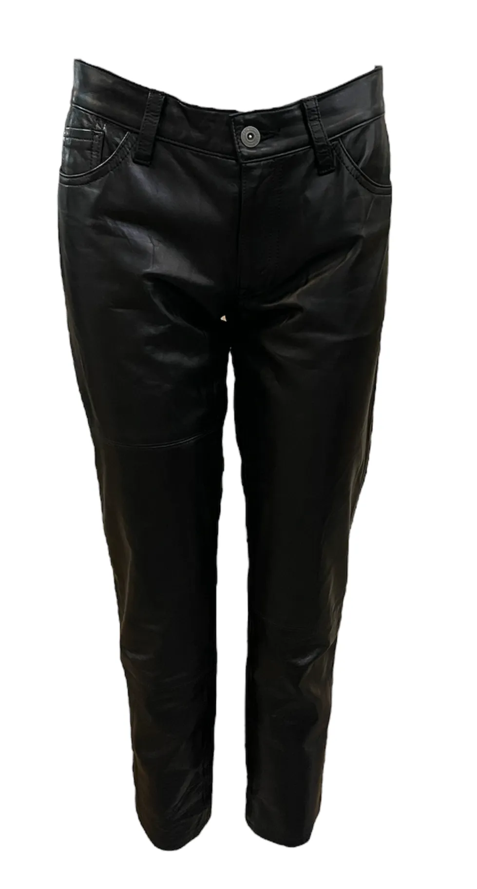 Junya Watanabe for Comme des Garçons Black Leather Capri Pants