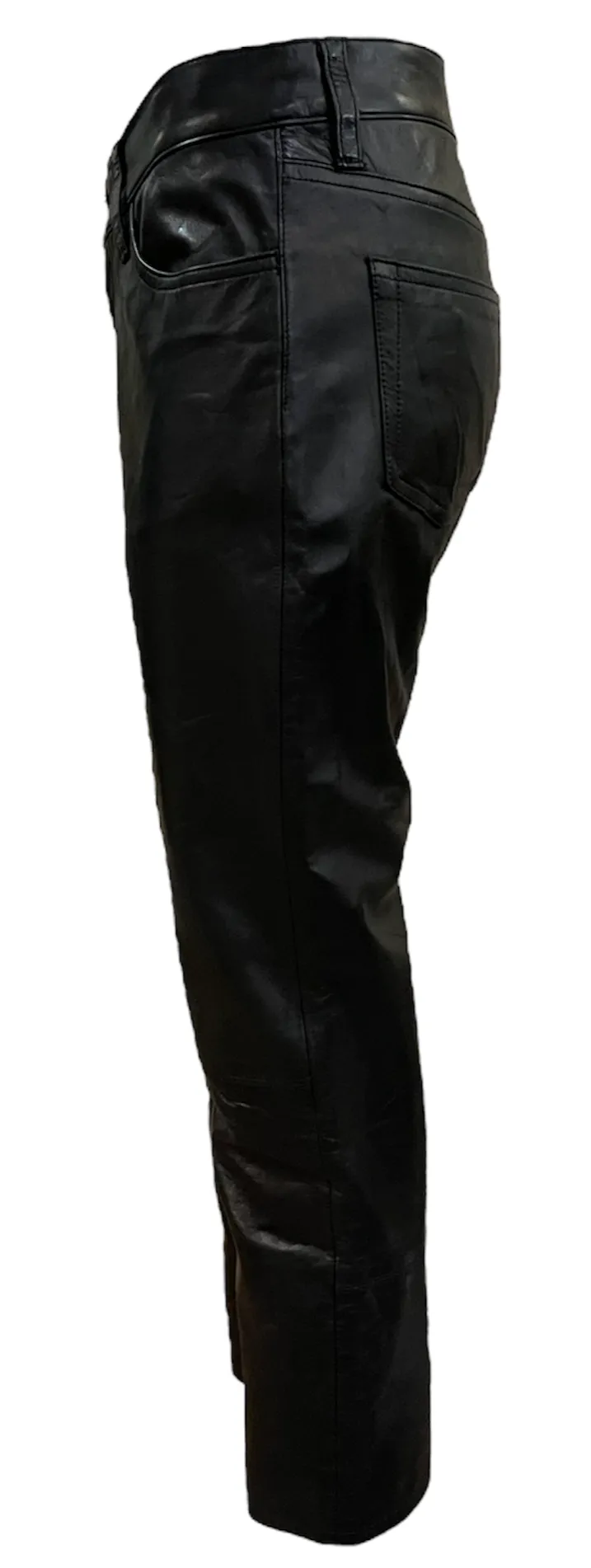 Junya Watanabe for Comme des Garçons Black Leather Capri Pants