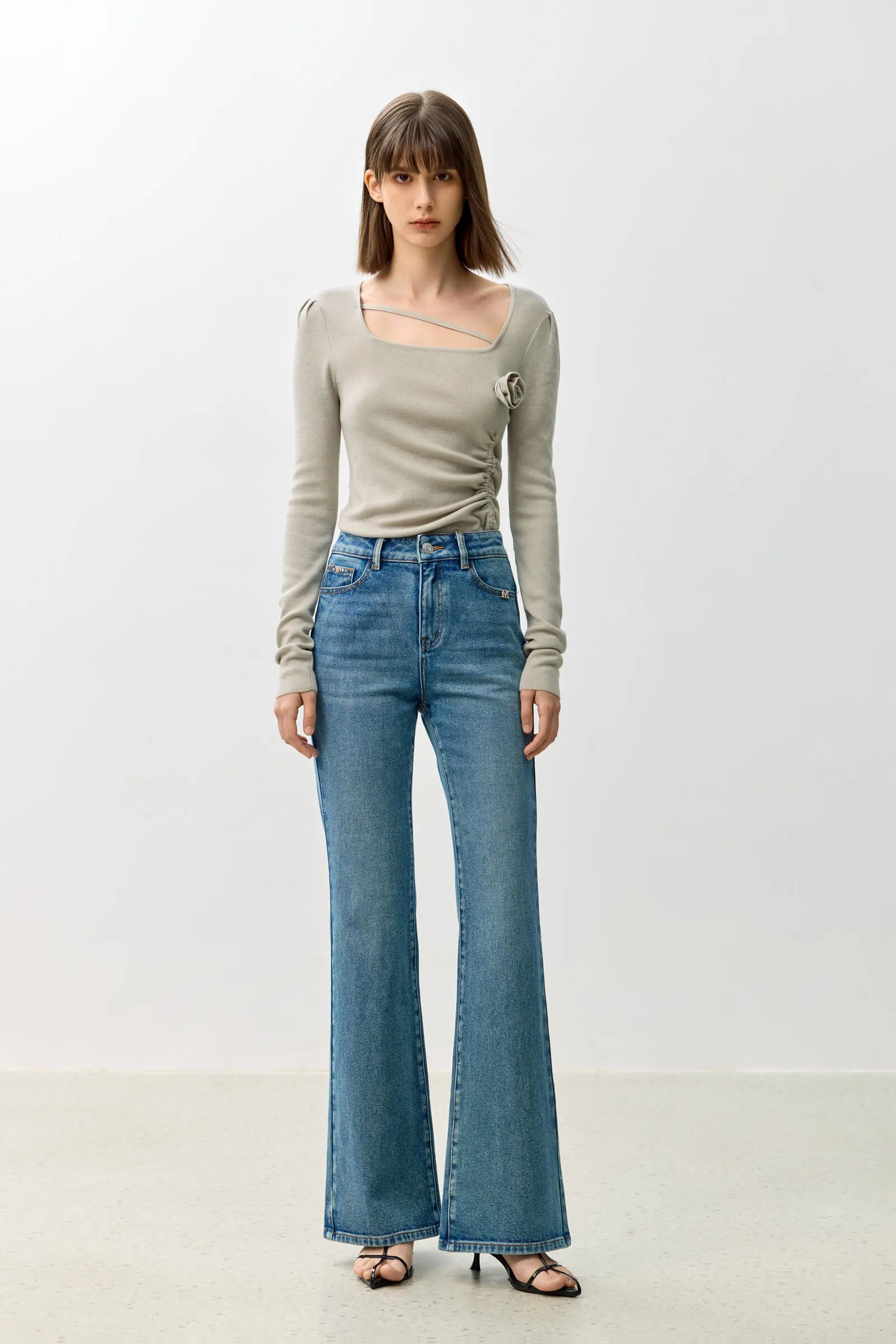 LILY Retro Slim Fit Flare Pants