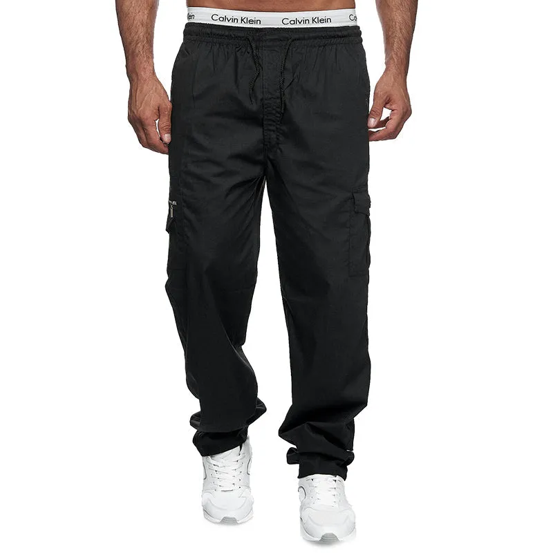 Men's Casual Loose Pants With Multiple Pockets