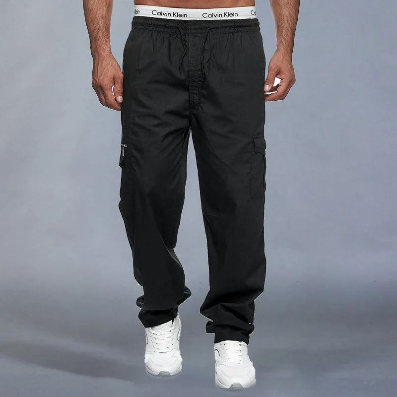 Men's Casual Loose Pants With Multiple Pockets