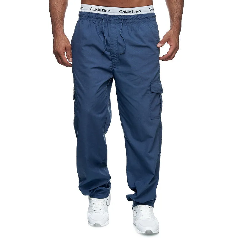 Men's Casual Loose Pants With Multiple Pockets