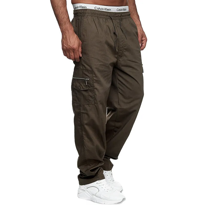 Men's Casual Loose Pants With Multiple Pockets