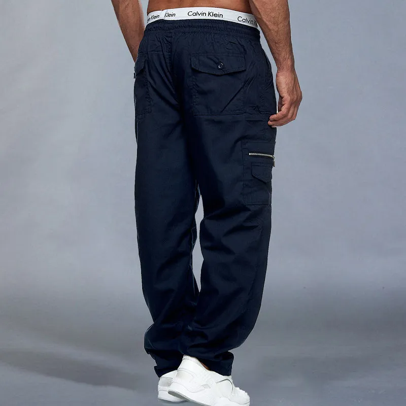 Men's Casual Loose Pants With Multiple Pockets