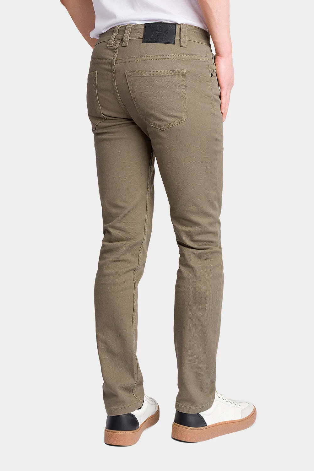 Men's Essential Skinny Fit Colored Jeans (Taupe)