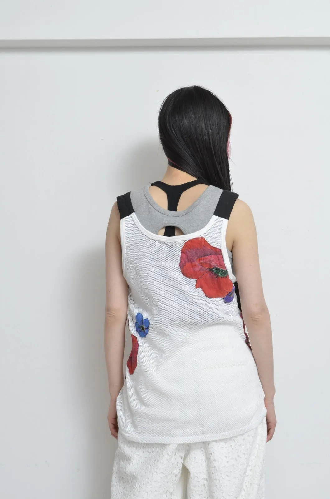 MESH TANK_FLORAL / C