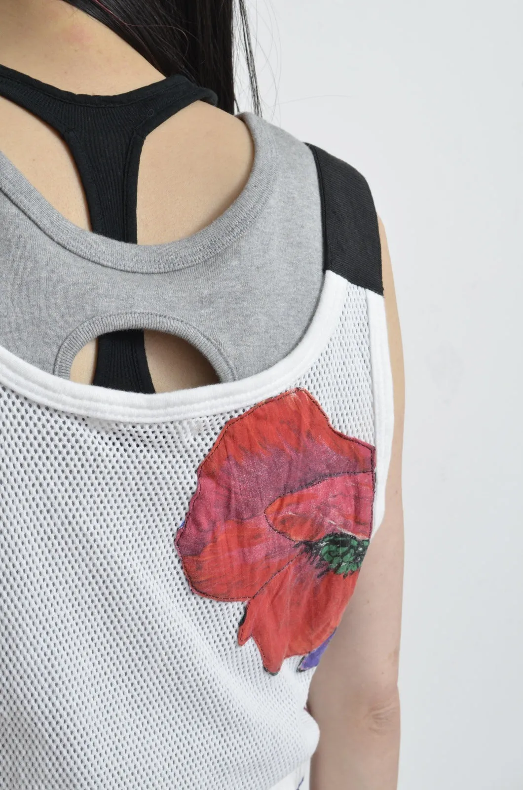 MESH TANK_FLORAL / C