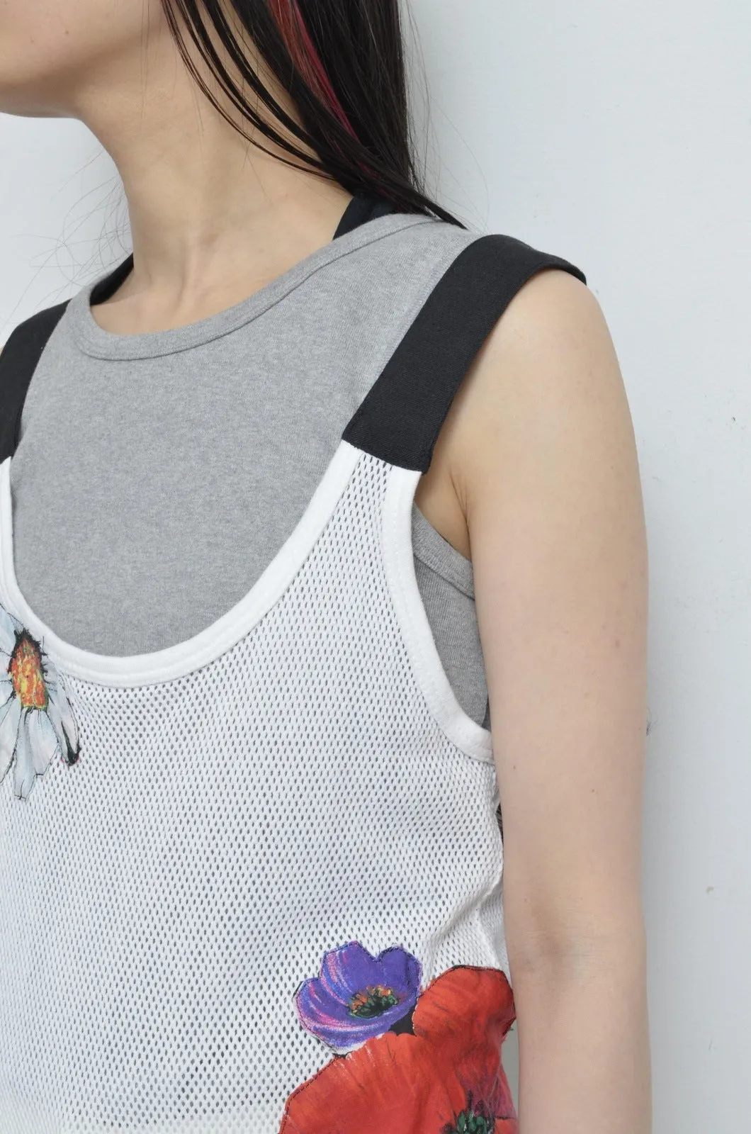 MESH TANK_FLORAL / C