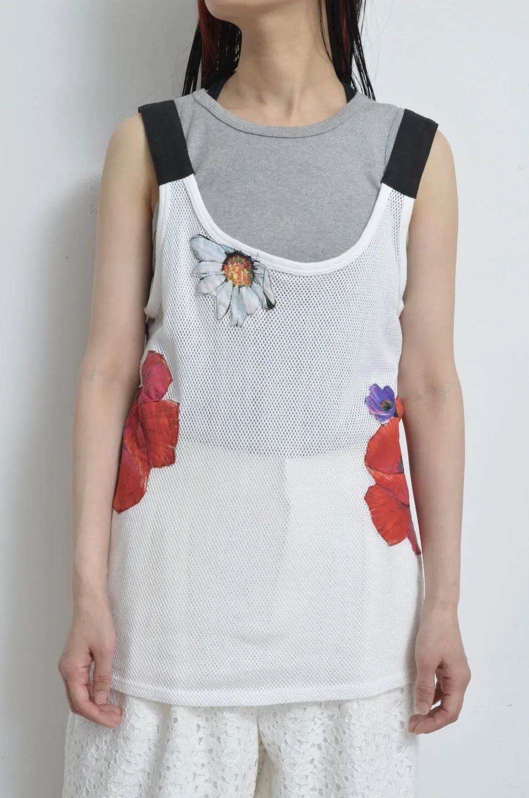 MESH TANK_FLORAL / C