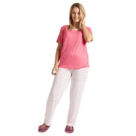 Patterned Pink 2 Pieces Pyjama