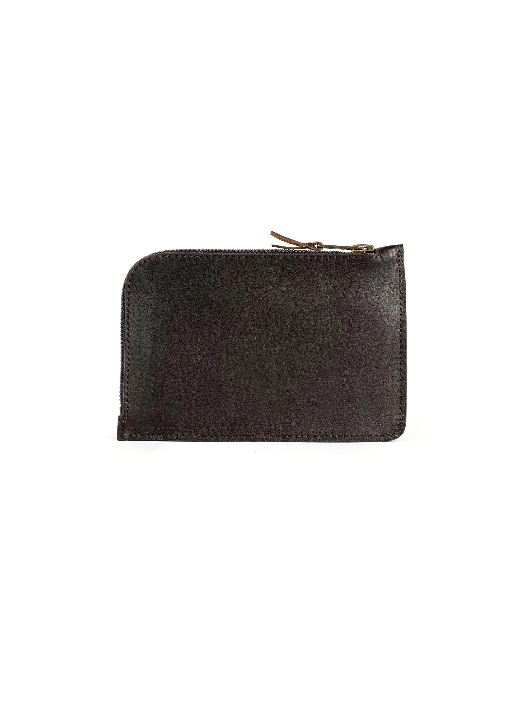 POGNON PURSE L | Vegetable Tanned Leather | Dark Brown