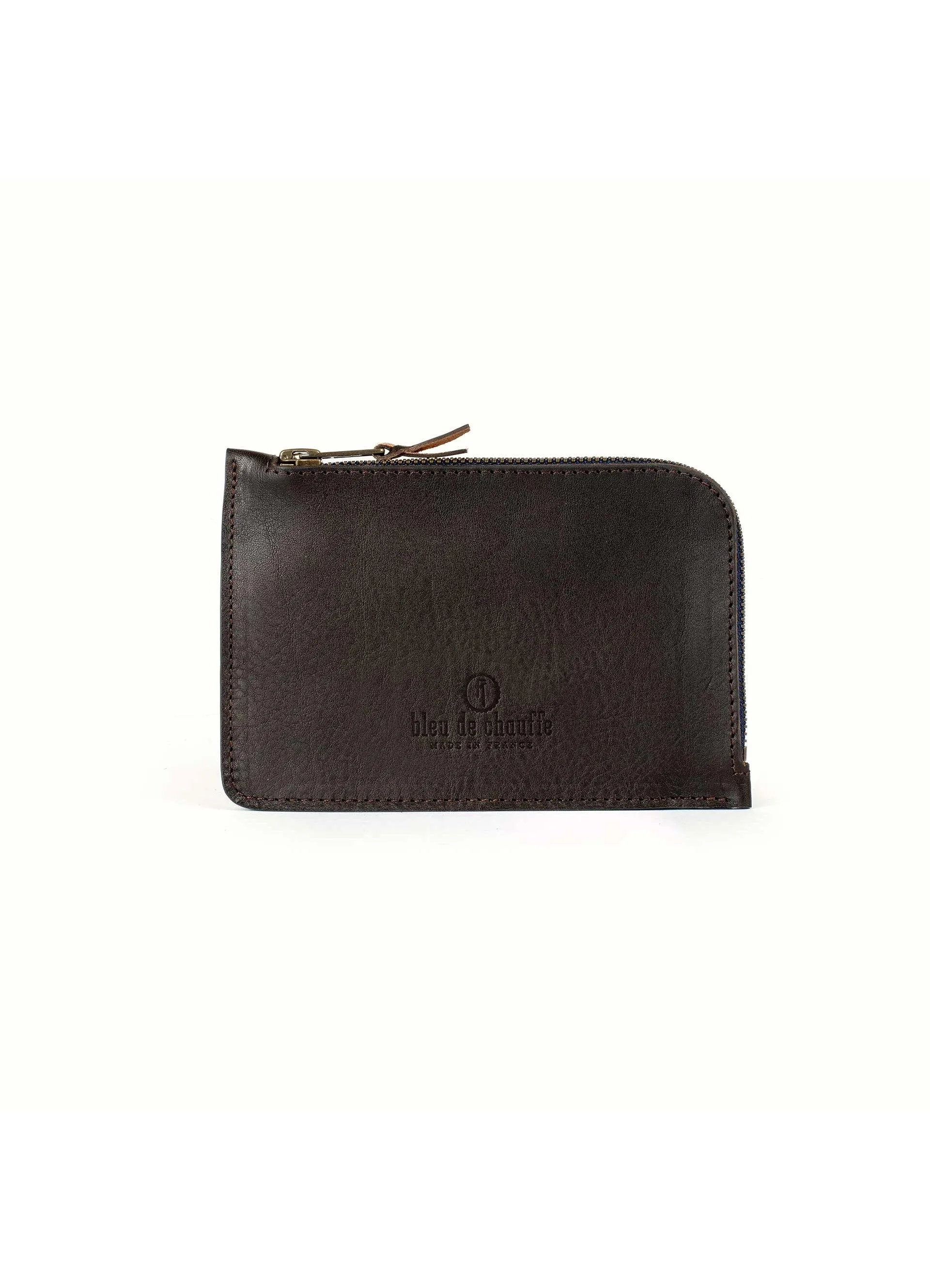 POGNON PURSE L | Vegetable Tanned Leather | Dark Brown