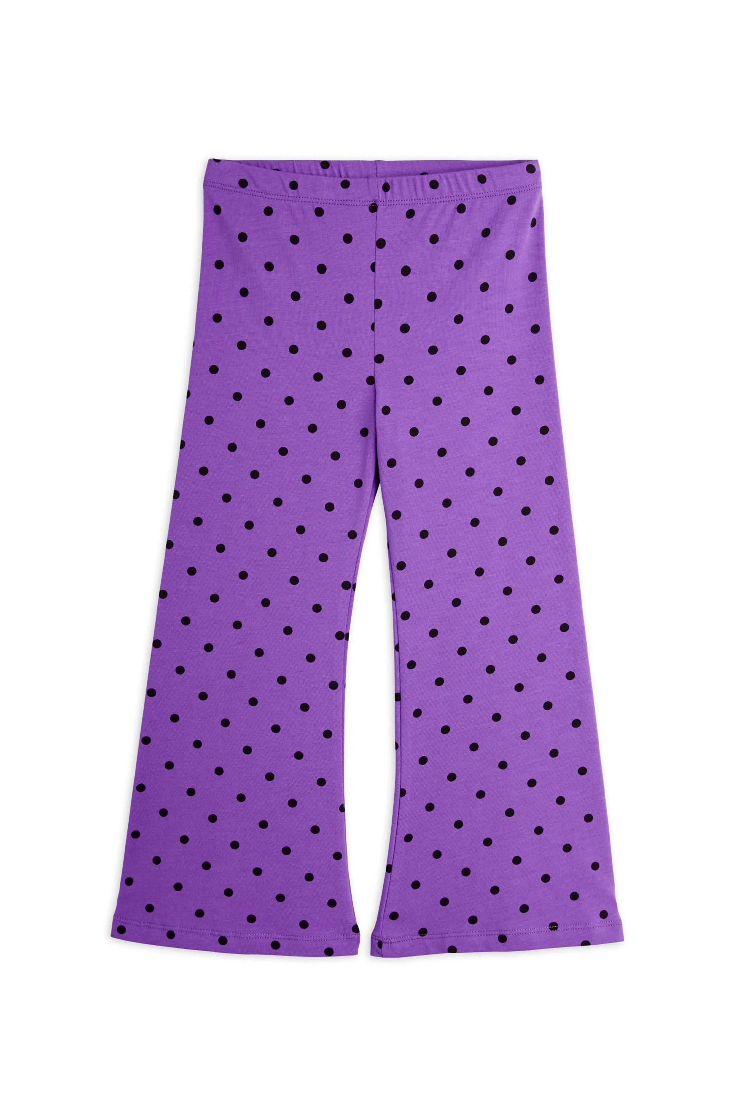 Polka Dot Flared Trousers