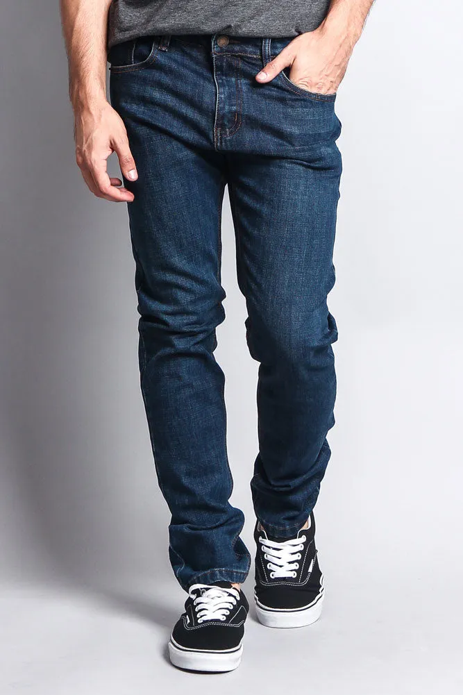 Premium Denim Skinny Fit Jeans (Midnight Blue)