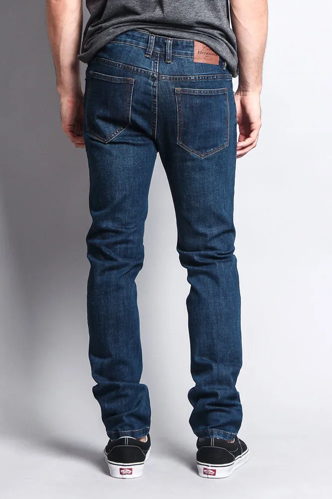 Premium Denim Skinny Fit Jeans (Midnight Blue)