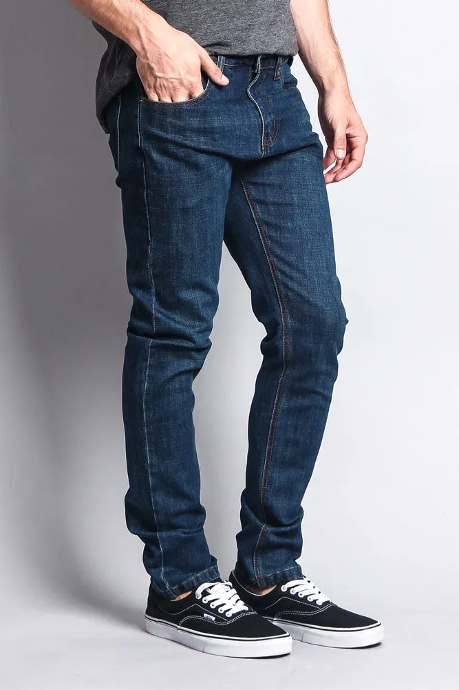 Premium Denim Skinny Fit Jeans (Midnight Blue)