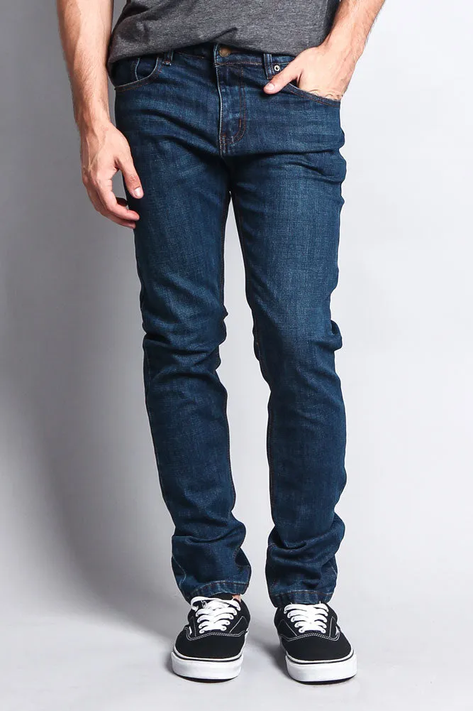 Premium Denim Skinny Fit Jeans (Midnight Blue)