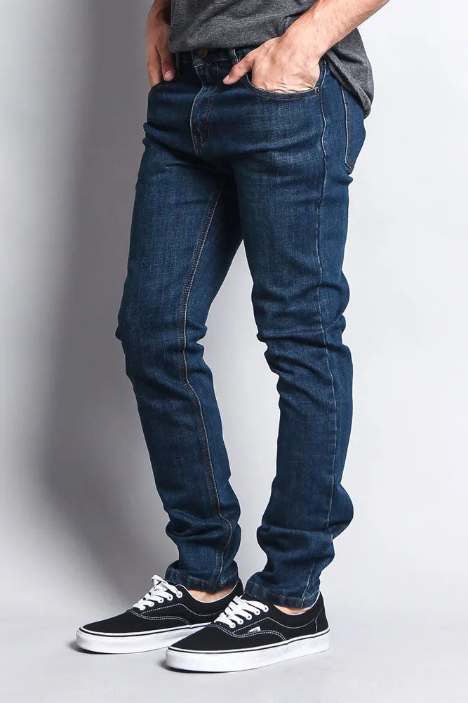 Premium Denim Skinny Fit Jeans (Midnight Blue)