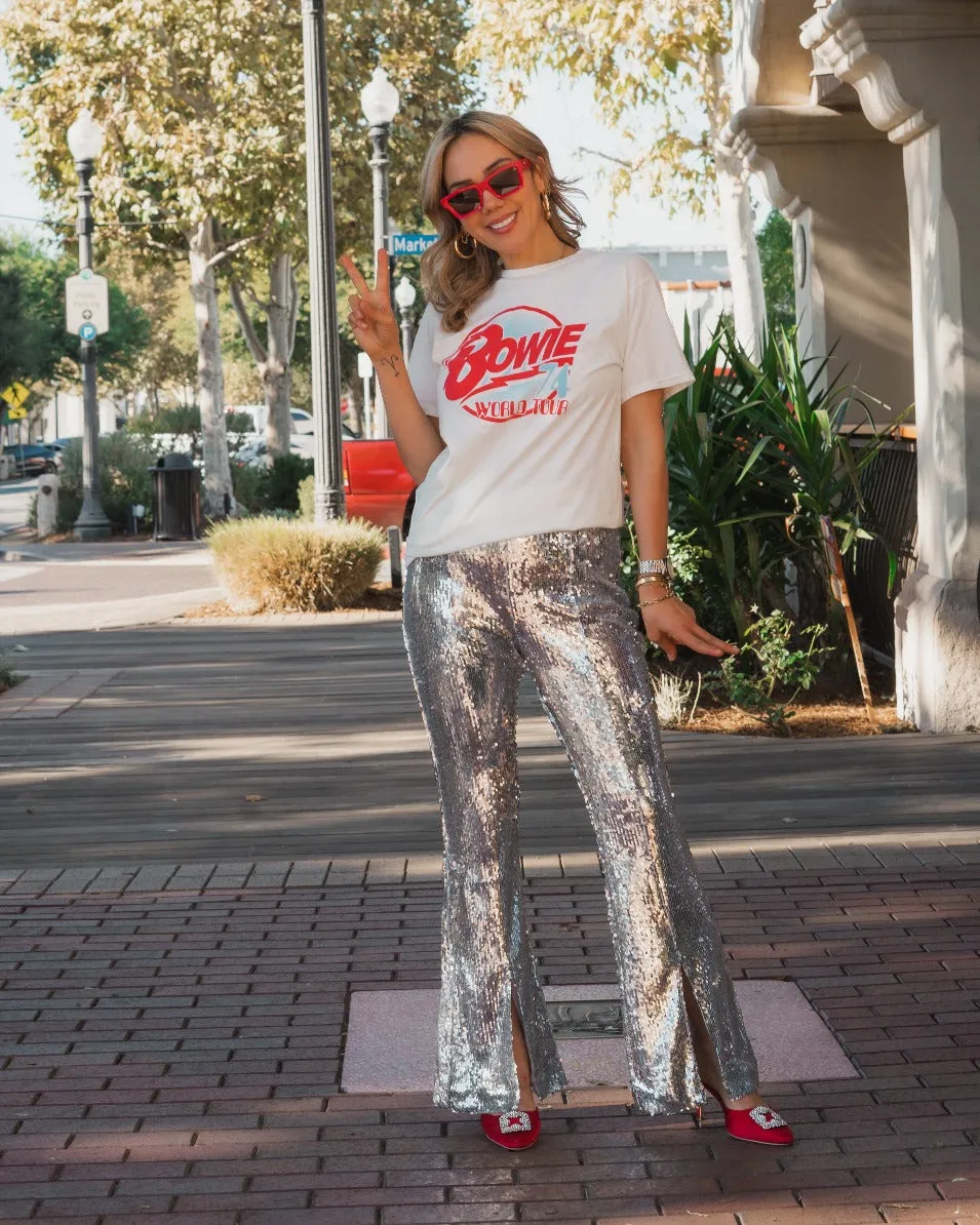 Sequin Flare Pants