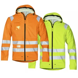 Snickers Hi Vis Waterproof Lightweight Work Jacket EN343 Class 3 - 8233