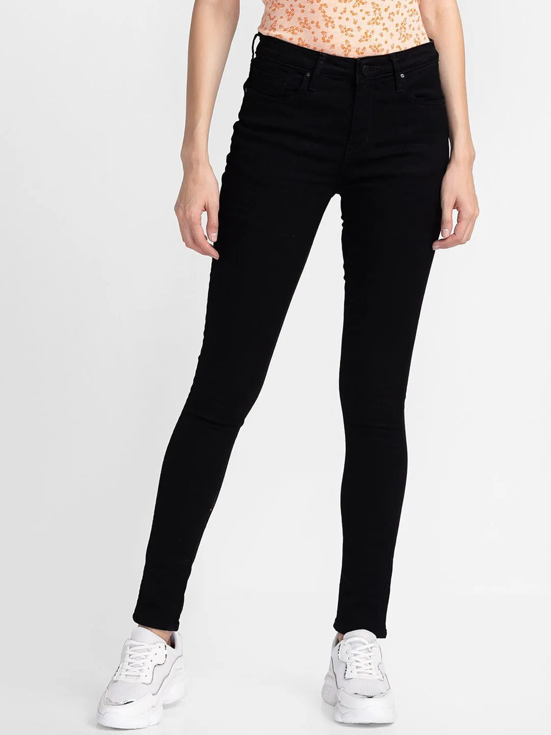 Spykar Women Black Skinny Fit Jeans