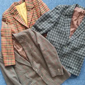 Vintage tweed blazers, mixed era mens and womens- 5kg